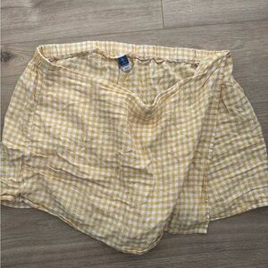 Old Navy Yellow Gingham Skirt